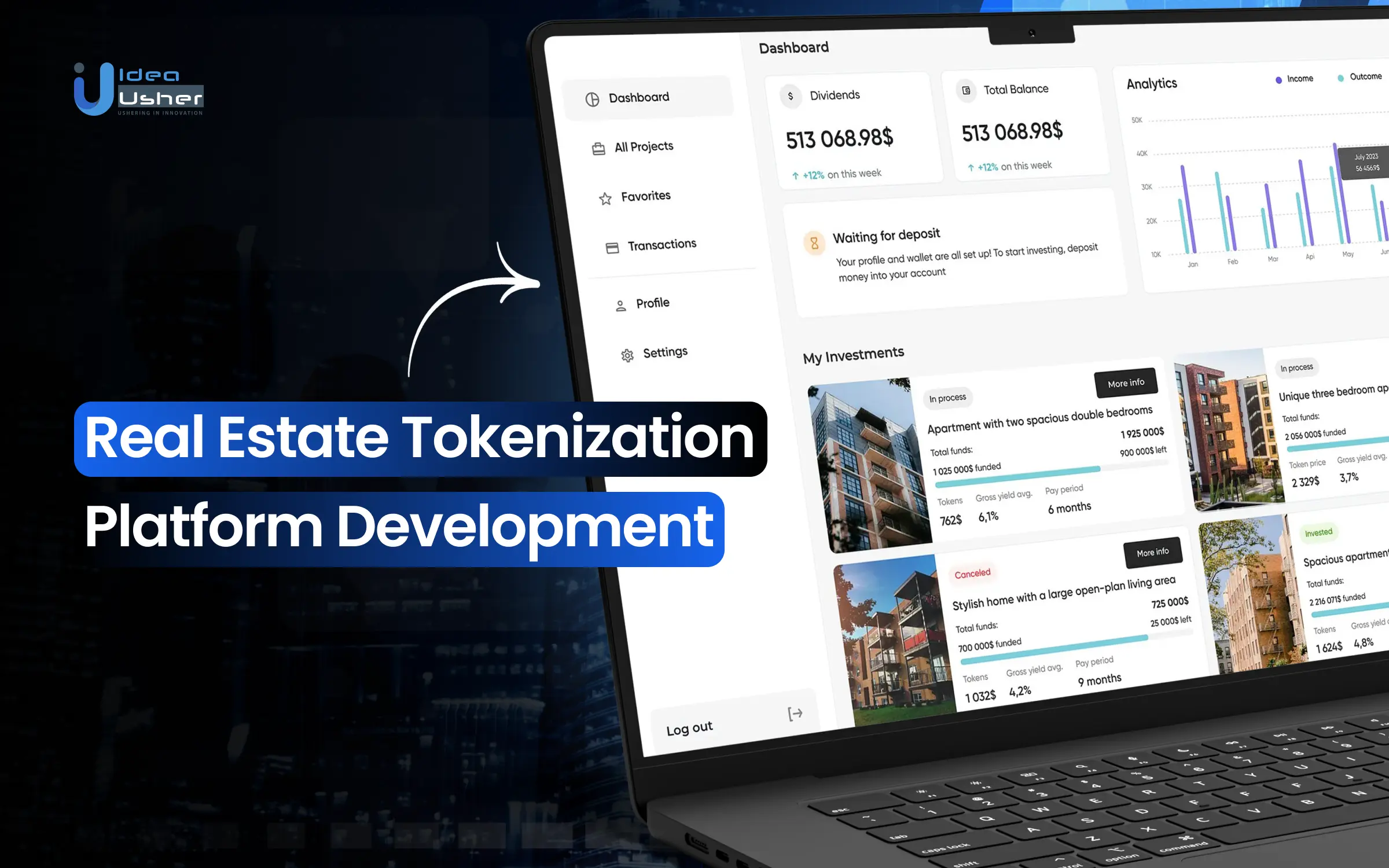 Tokeny platform real estate portfolio dashboard