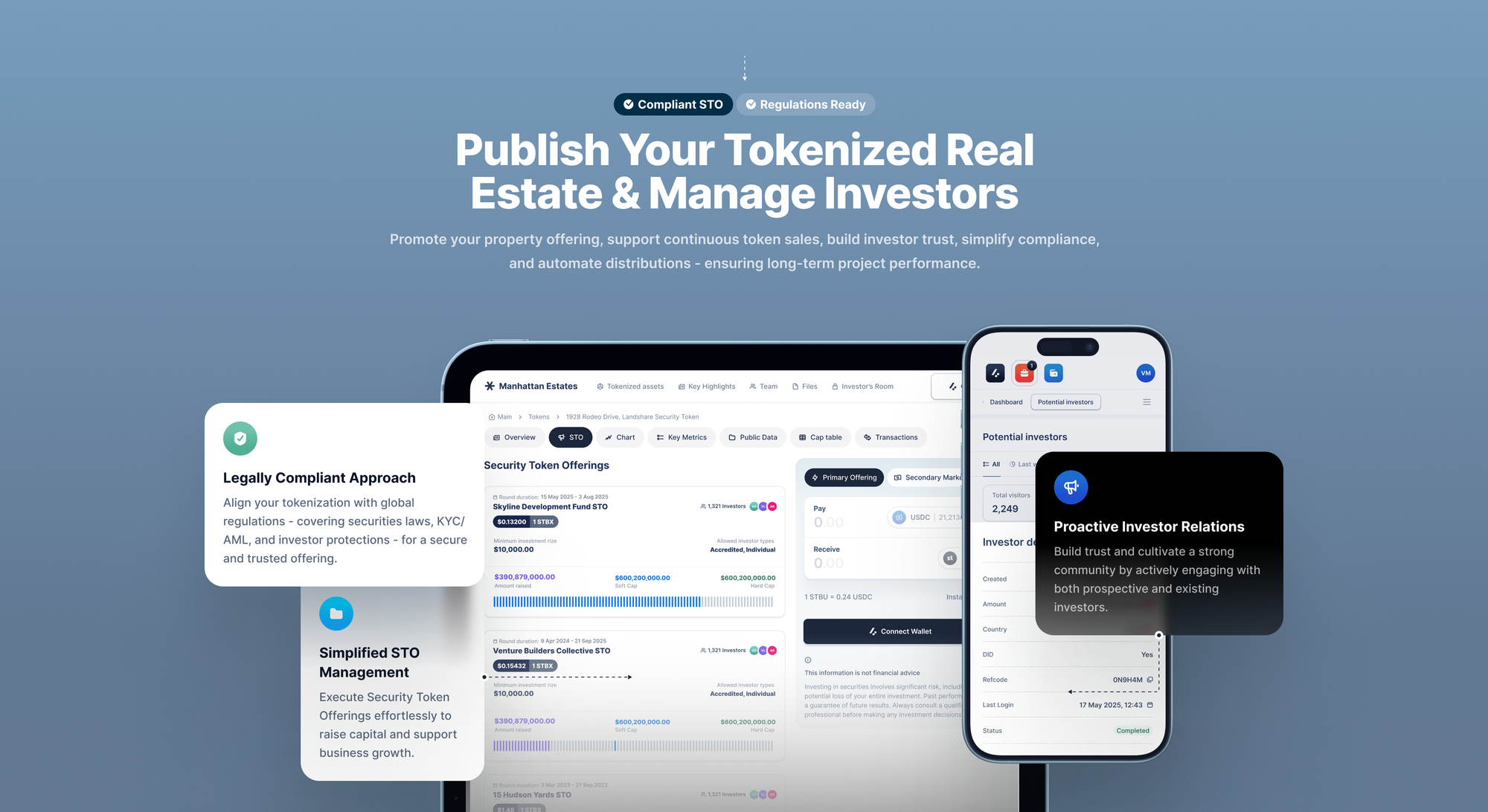 Modern digital interface displaying real estate tokens trading on a blockchain platform, symbolizing fractional ownership and instant liquidity in 2025.